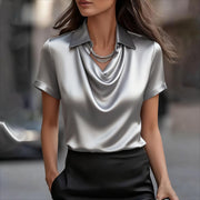 Elegant Minimalist Boat-neckline Classic Top