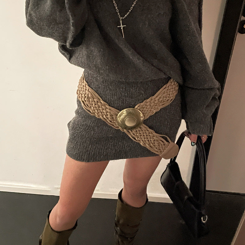 Bohemian Wide Woven Belt