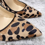 Sexy Suede Leopard Print Heels