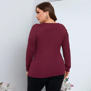 Long Sleeve Slim Fit Knit Pullover Top