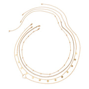 Stacked Charming Waist Chain with Cute heart