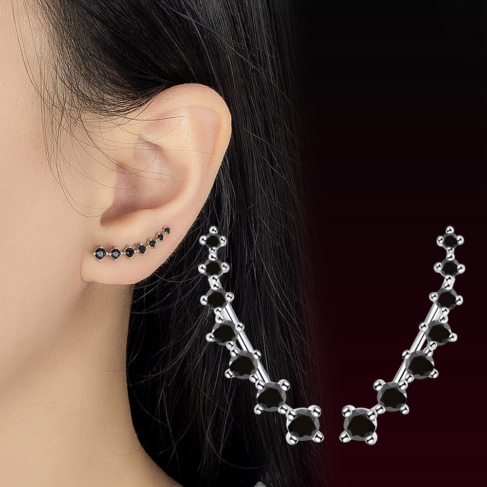 Dipper Zircon Stud Cool Earrings