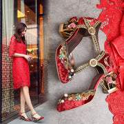 Elegant Vintage Wedding Sandals