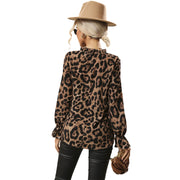 Long Sleeve Elegant Leopard Top