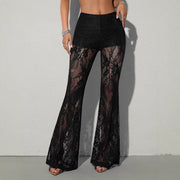 Sexy Sheer Flared Pants