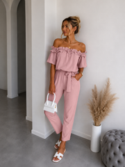 Chic Off Shoulder Jumpsuit