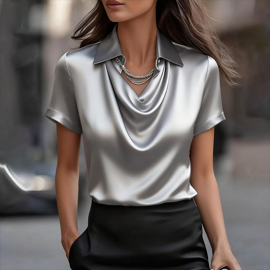 Elegant Minimalist Boat-neckline Classic Top