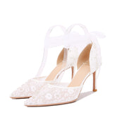 Sexy French Style Sequin Hollow Sandals