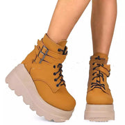 Luxe Genuine Leather Platform Boots