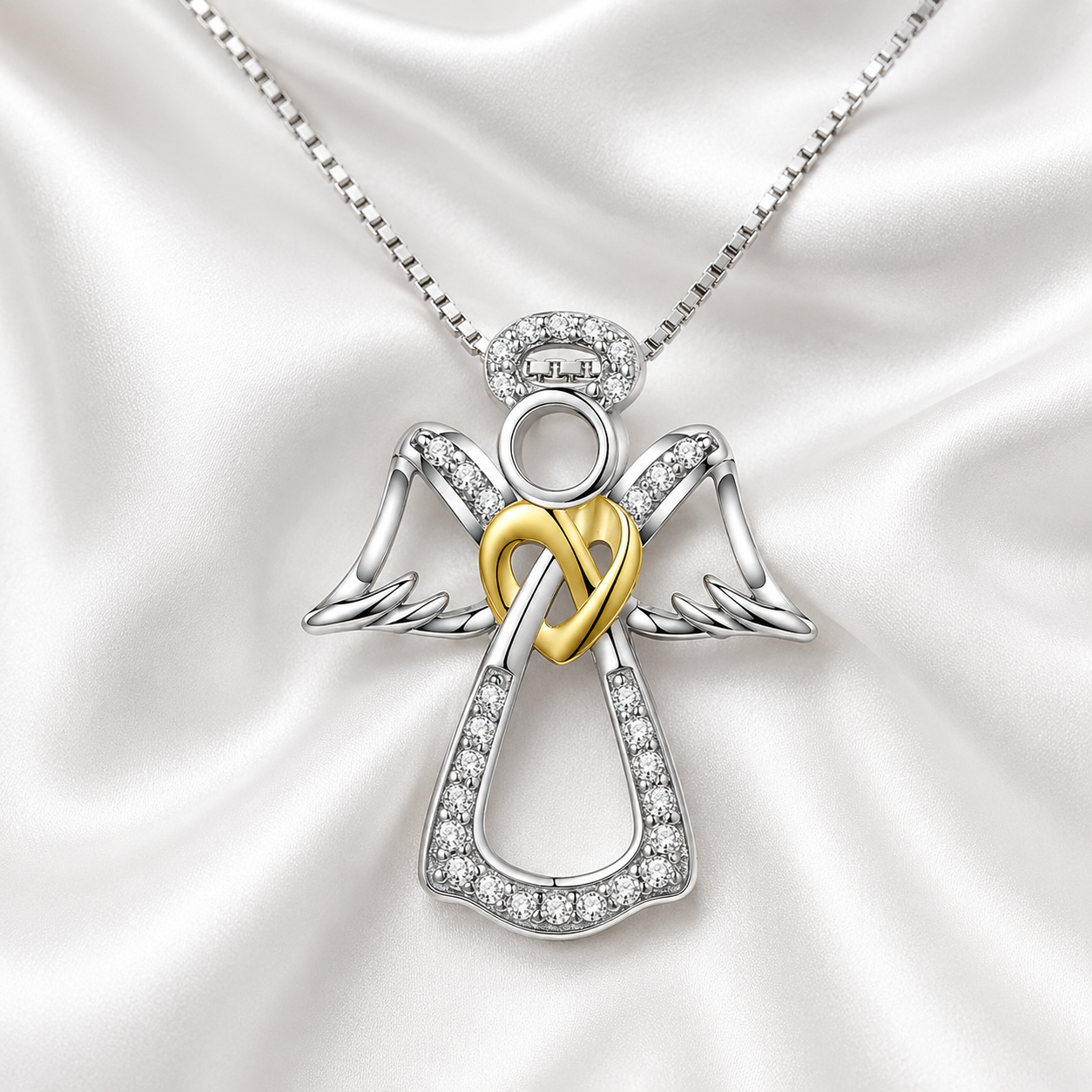 Guardian Angel Special Necklace - Sterling Silver