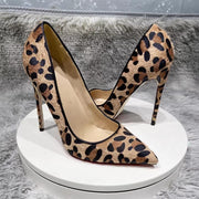 Sexy Suede Leopard Print Heels
