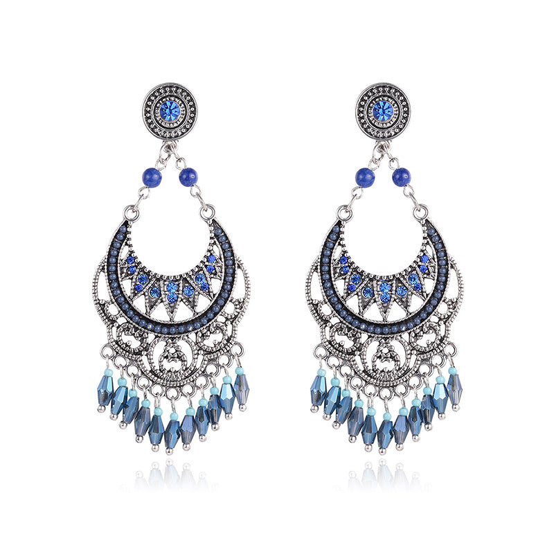 Vintage Long Tassel Unique Earrings