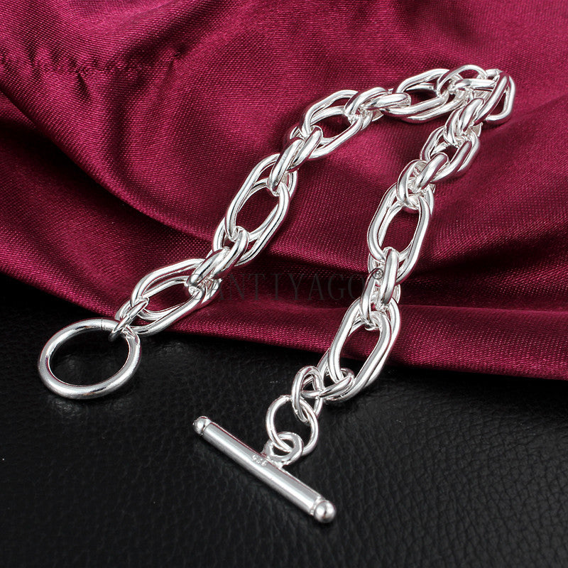 Stylish 925 Silver Plated Bracelet