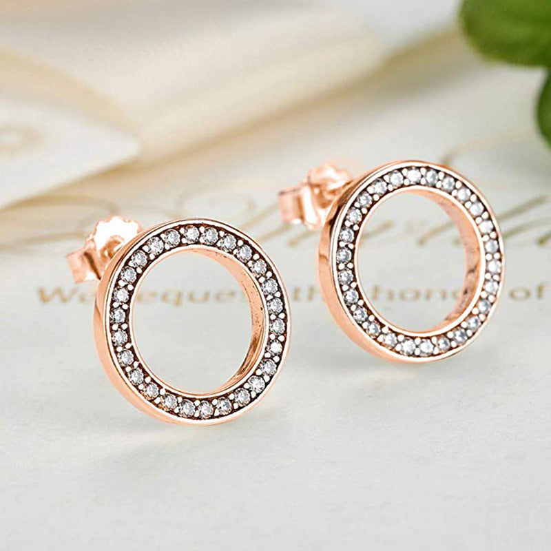 Round classic circle earrings