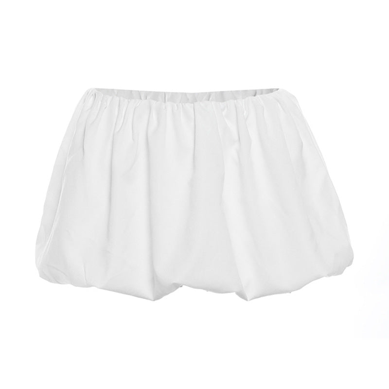 Slim V-neck Zipper Long-sleeved Top And Mini Skirt Set
