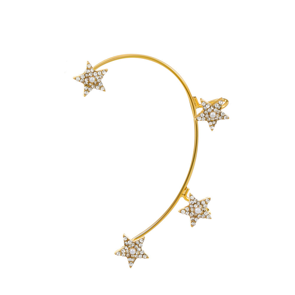 Butterfly Desuign Earrings Without Pierced Diamonds