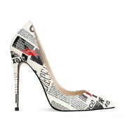 Glam Graffiti Pointed Stiletto Heels