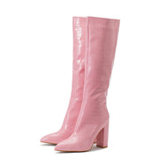 Chic Side Zip Combat Ankle Boots