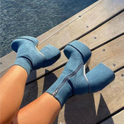 Glam Chunky Heel Party Boots
