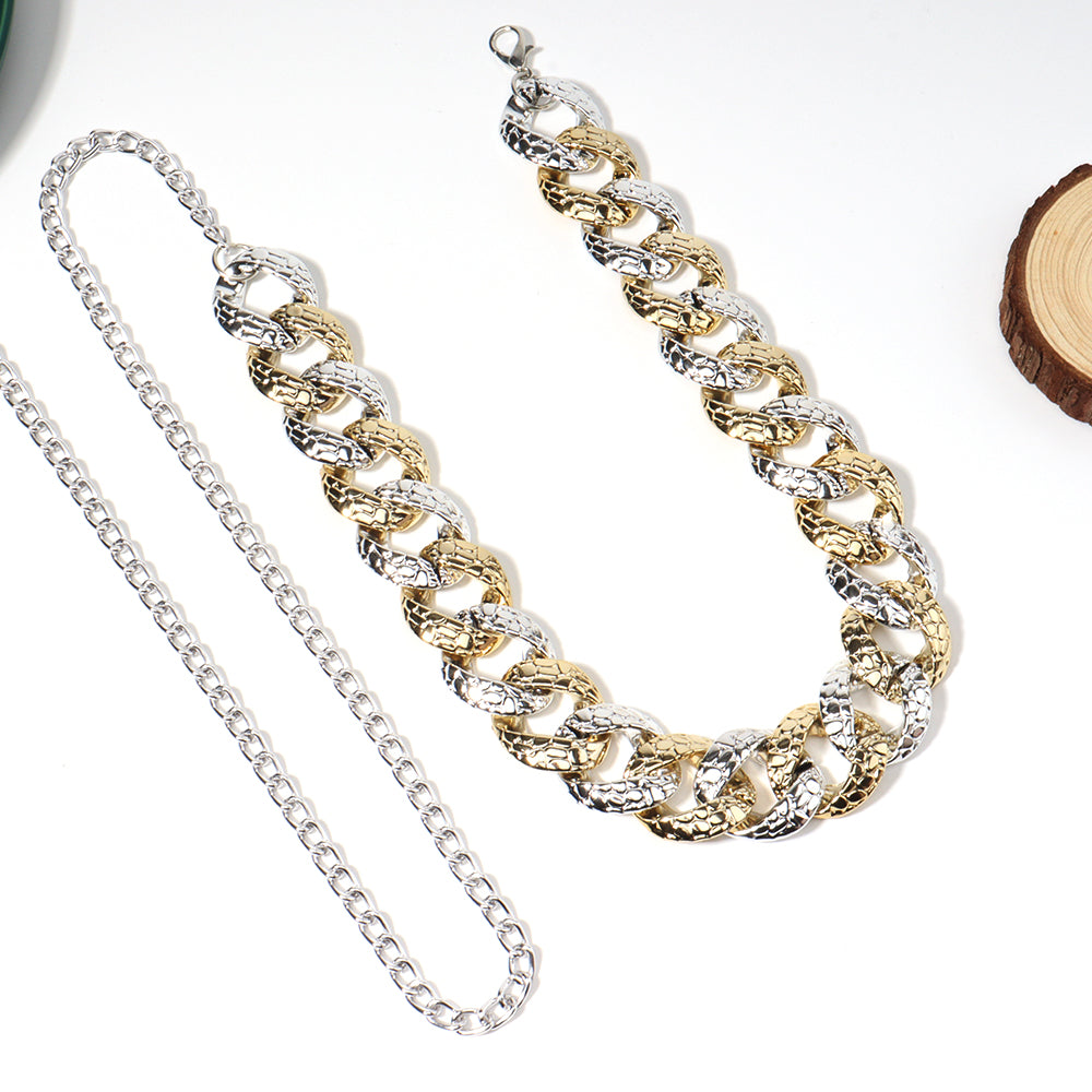 Classic Gold-and-silver-colored Belt
