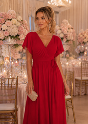 Sexy V-neck Chiffon Dress
