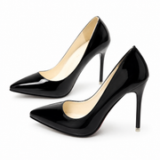 Glam Patent Pointed Heels