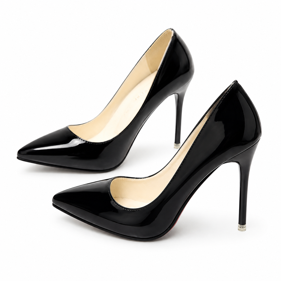 Glam Patent Pointed Heels