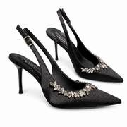 Glam Black Stiletto Heels