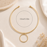 Big Circle Collar Choker Necklace
