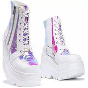 Luxe Genuine Leather Platform Boots