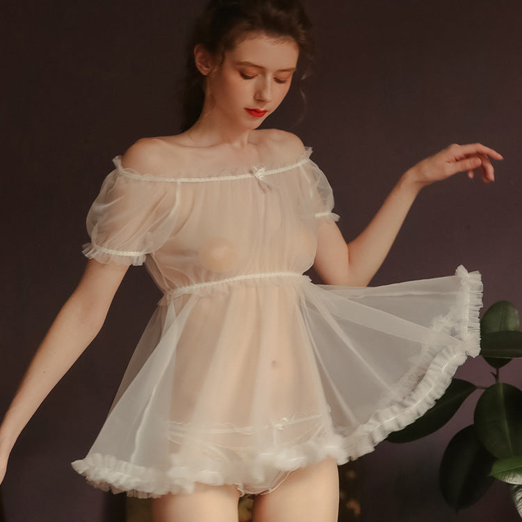 Chiffon Short Skirt Sexy Nightwear
