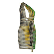 Tight & Sexy Colorful Back Strap Dress