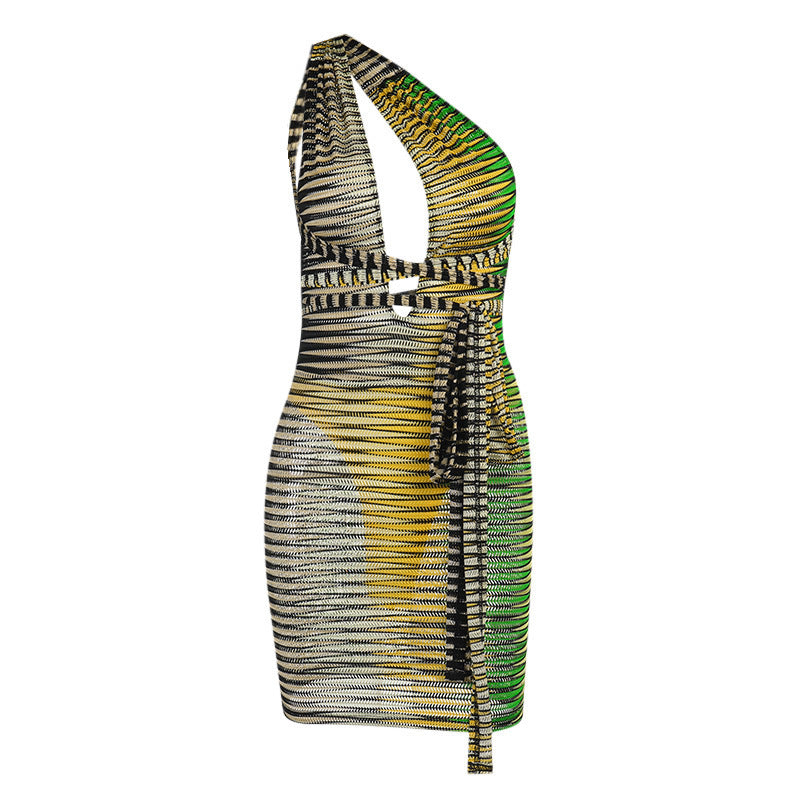 Tight & Sexy Colorful Back Strap Dress