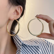 Exaggerated Cool Temperamental Big Circle Earrings