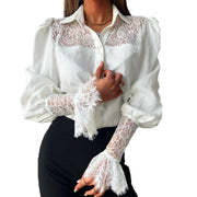 Romantic Vintage Lace-Patchwork Top