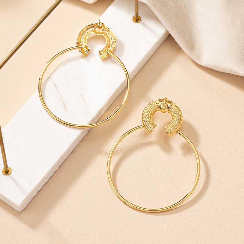 Egyptian Big Circle Earrings