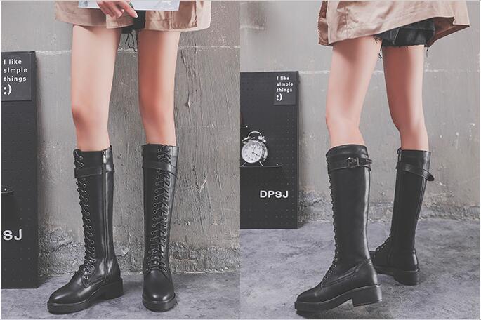 Sleek Flat Knee-High Boots