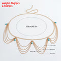 Classic Retro Turquoise Sexy Waist Belly Chain