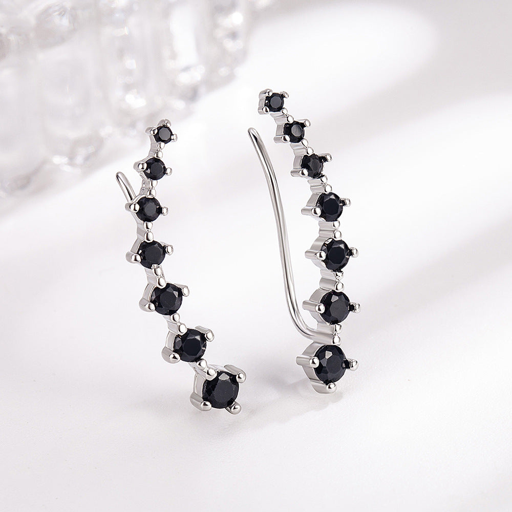 Dipper Zircon Stud Cool Earrings