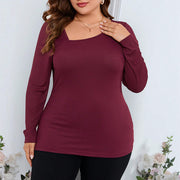 Long Sleeve Slim Fit Knit Pullover Top