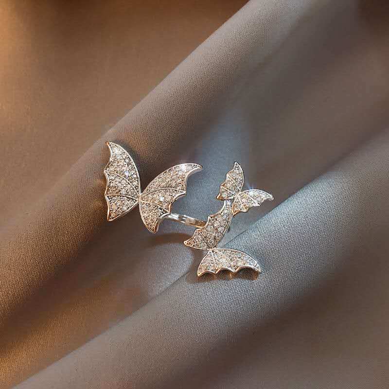 Sparkle Bat Statement Ring