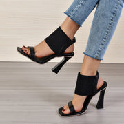 Sexy Elastic Strap High Heel Sandals