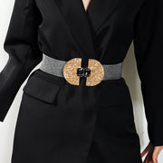 Stretchy Glittering With Pearls, Elastic Belt