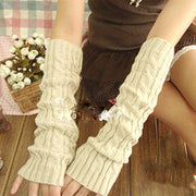 Chic Korean Style Fingerless Long Gloves