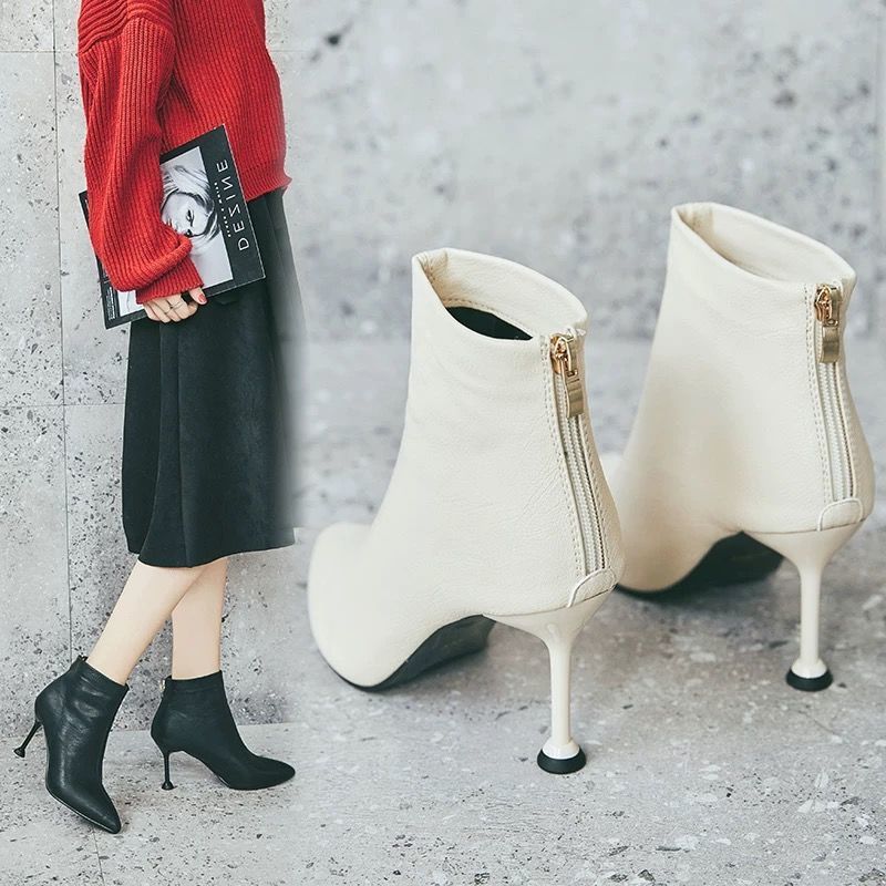 Glam Winter Stiletto Ankle Boots