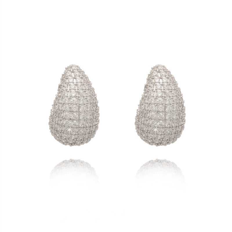Vintage Chunky Dome Drop French Earrings