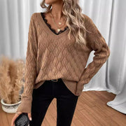 Long Sleeve Lace Edge Sweater