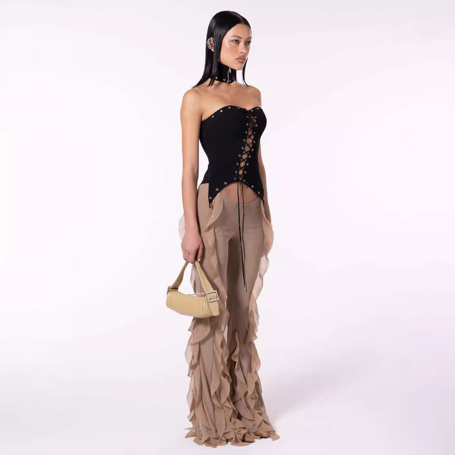 Ear Flying Pants - Slim-fit Micro Flared