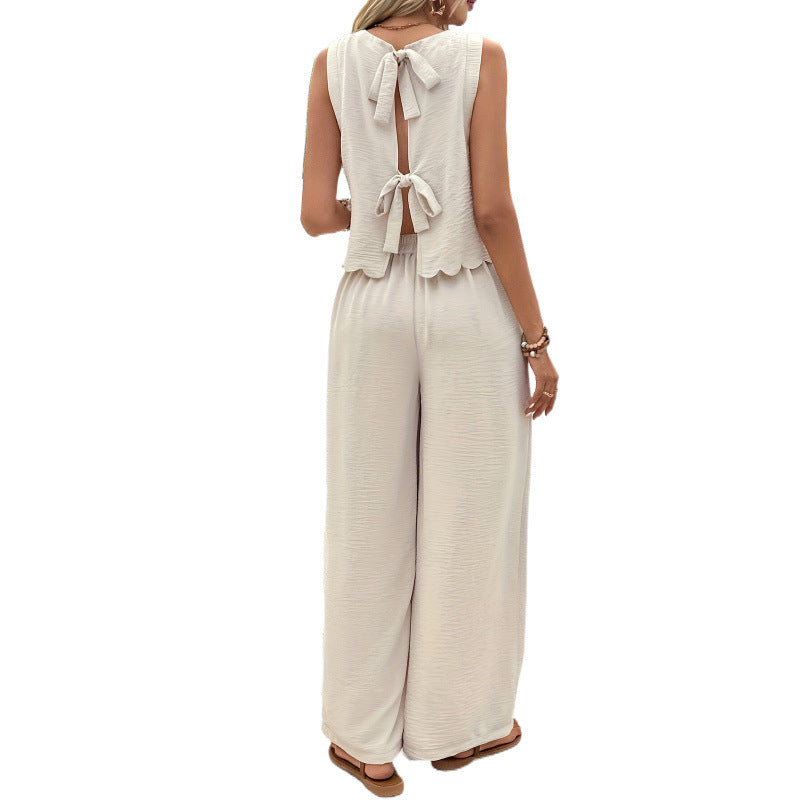 Chic Casual Two-Piece Pants Set