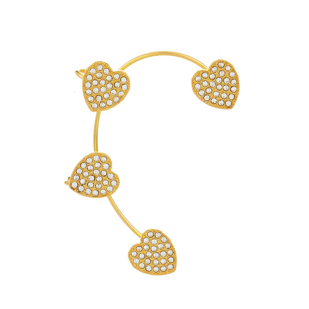 Butterfly Desuign Earrings Without Pierced Diamonds